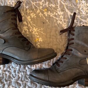 The Iconic Crave Boot from Taos in Steel grey leather